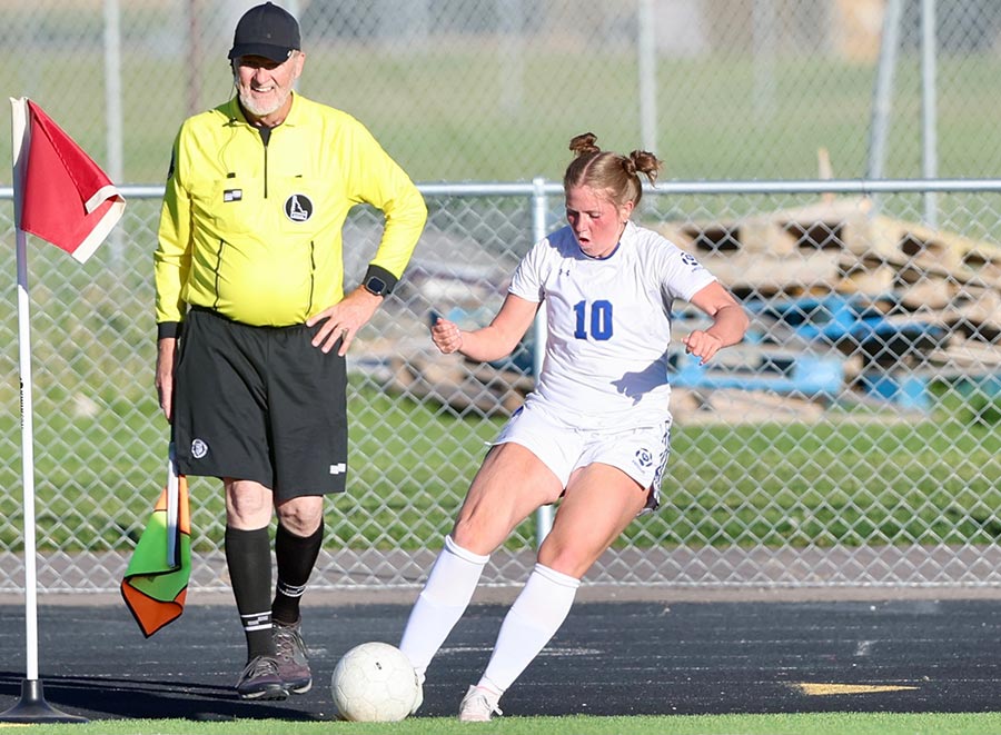 girls soccer Preston's Paige Lyon