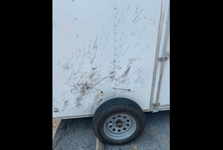 Scratched trailer