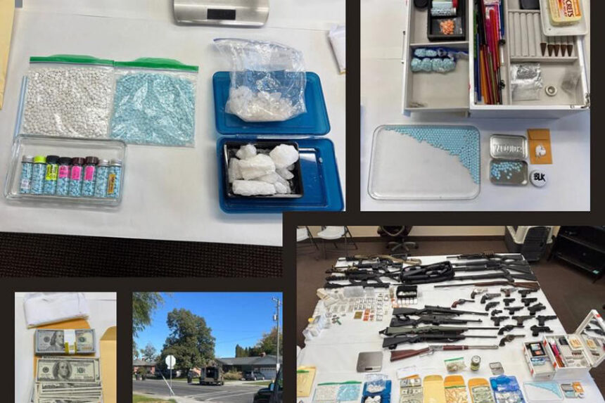 The items seized from the search warrant. | Shelley Police Department