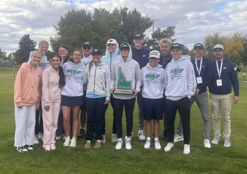 The Skyline golf team at the 5A state championships. | Courtesy photo.