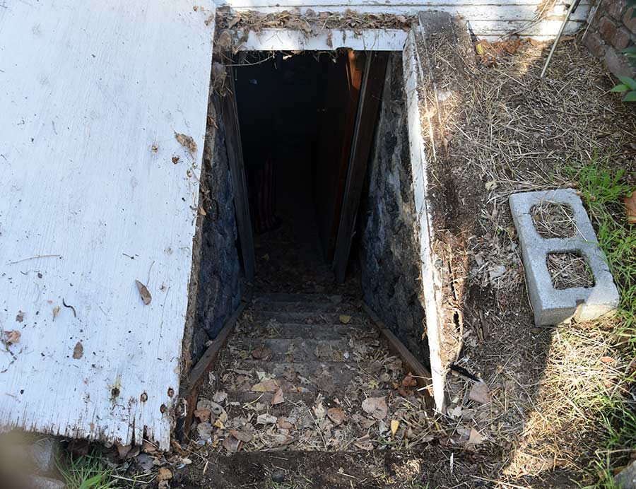 The stairs down to where the furnace is in Perry's home. | Kaitlyn Hart, EastIdahoNews.com