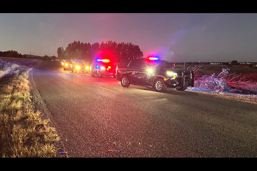 The scene on Tuesday morning. Lutz's mugshot is not currently available. | Courtesy photo