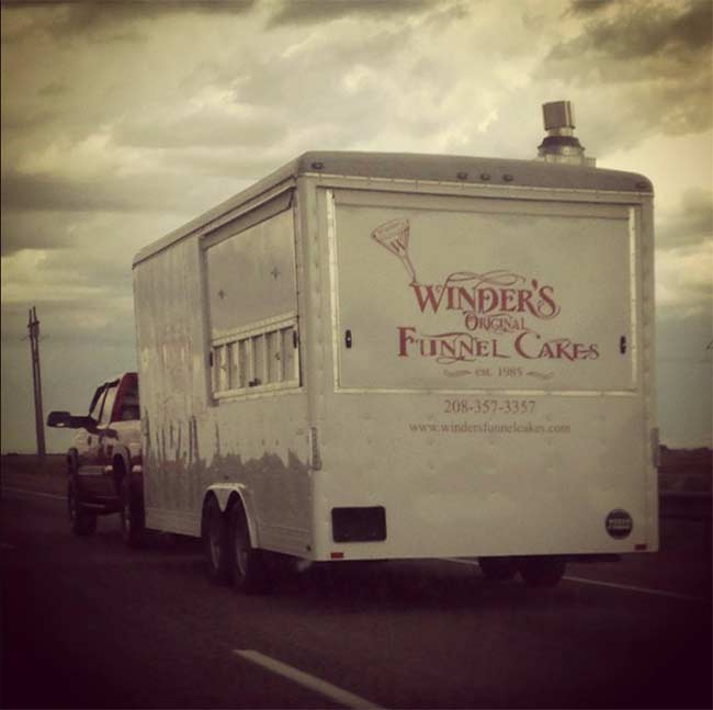 Winder's Funnel Cakes truck on the road. | Facebook photo