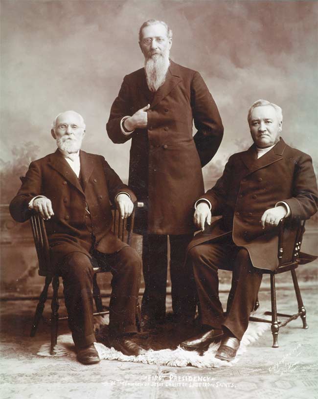 John R. Winder, left, with the rest of the First Presidency in 1902. | Taken from Winder family history records