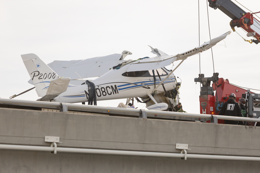The plane, according to the Federal Aviation Administration, is a Tecnam P2008 which crashed into the Snake River near Blackfoot Sunday evening. | Daniel V. Ramirez, EastIdahoNews.com