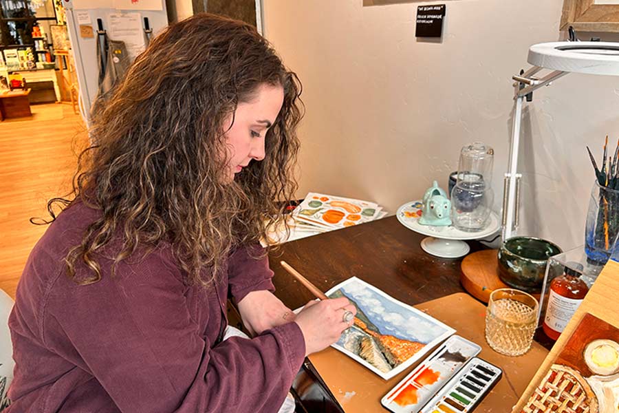 Little Bluebird Studios gives art enthusiasts a place to shop and learn in iconic building