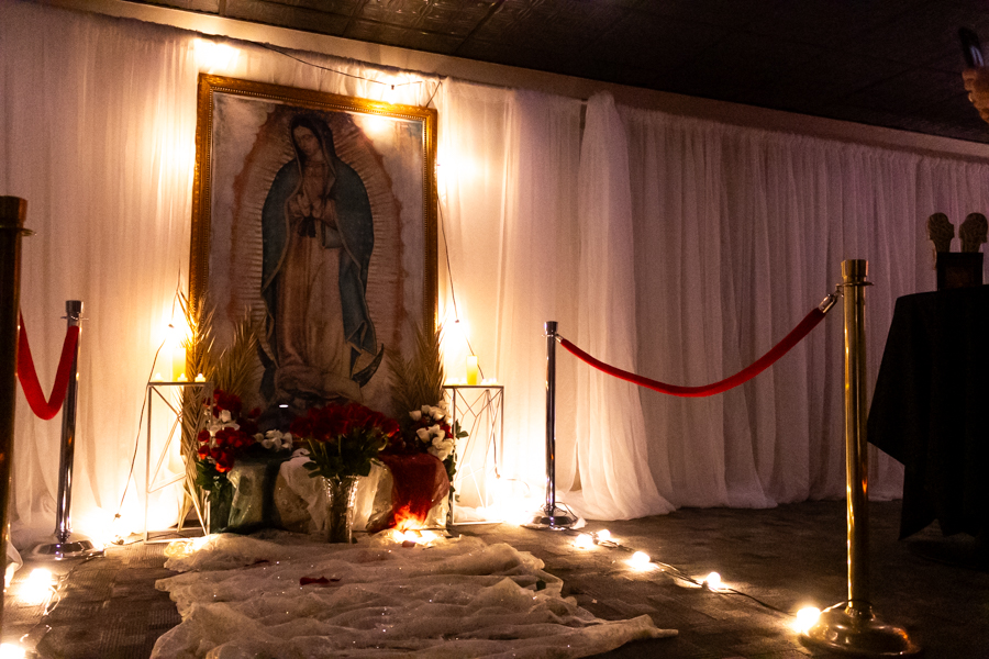 La Virgin de Guadalupe or Our Lady of Guadalupe was borrowed from Holy Rosary Catholic Church for Saturday's event. | Daniel V. Ramirez, EastIdahoNews.com