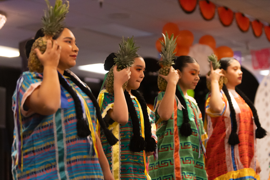 Dancers with Baile Folclórico from Rexburg performing a folklore dance known as Flor de Pina or the Pineapple Flower. | Daniel V. Ramirez, EastIdahoNews.com