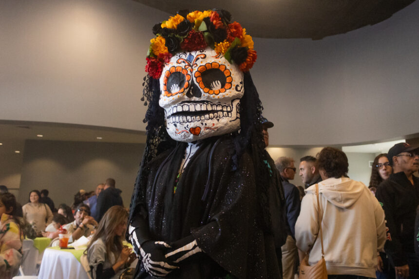 A papermache Catarina at Sunday's Dia de Los Muertos event at the Waterfront. | Daniel V. Ramirez, EastIdahoNews.com