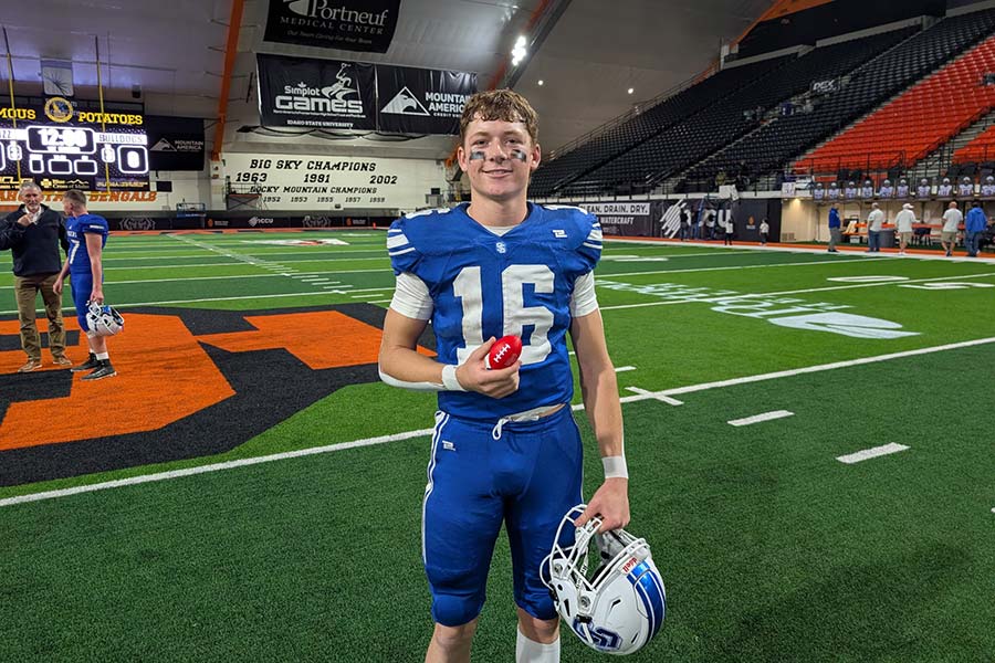 Sugar-Salem football Frank Fillmore game ball