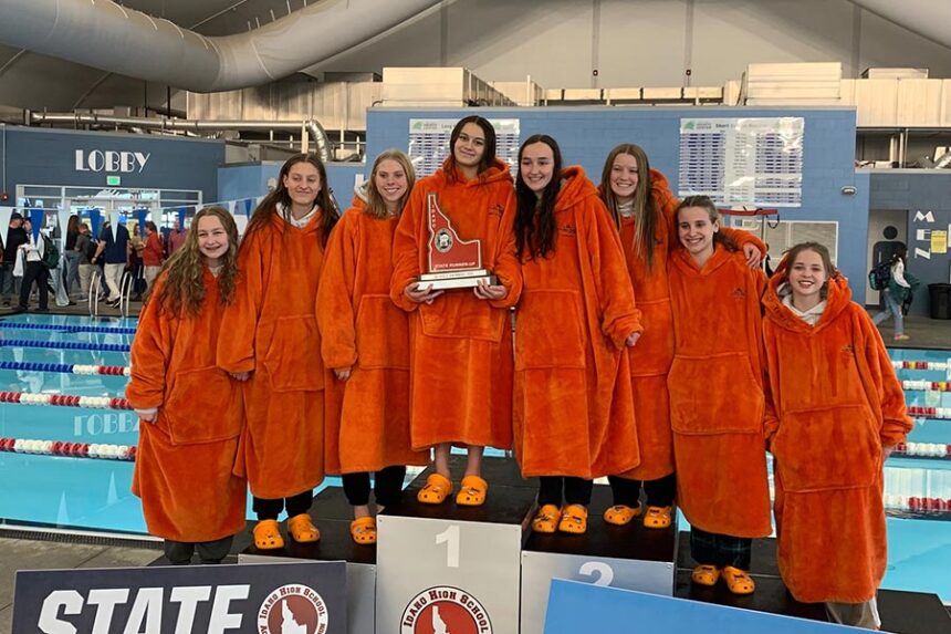 Idaho Falls High School girls swim team