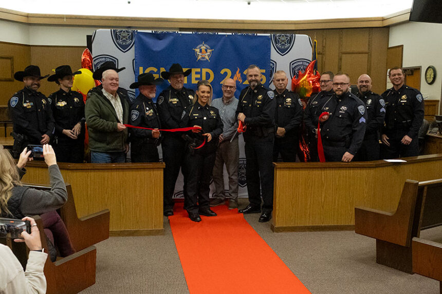 Members of the Bingham and Bonneville County Sheriff's offices during the launch of Ignite in Bingham. | Daniel V. Ramirez, EastIdahoNews.com