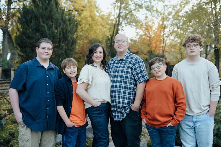 Paxton Purser with his family