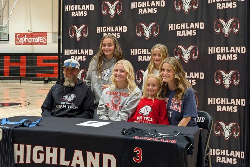 Highland softball Reece Bybee signing