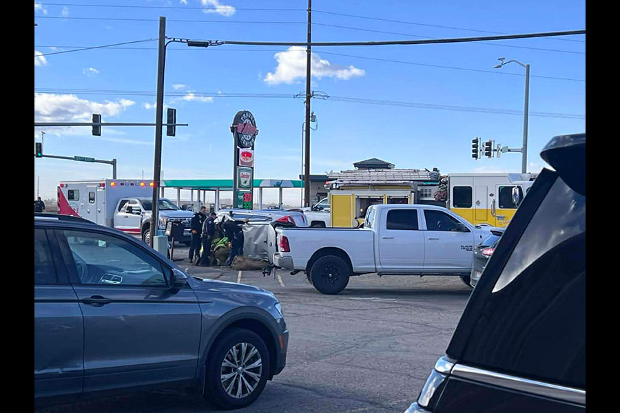 The driver of the turned over SUV was taken to a local hospital with minor injuries. | Tony Blakeslee, EastIdahoNews.com