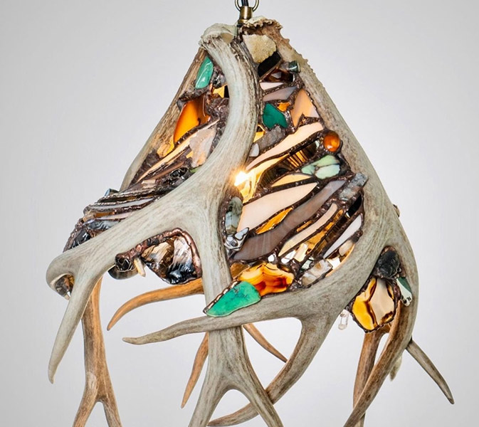 antler chandelier