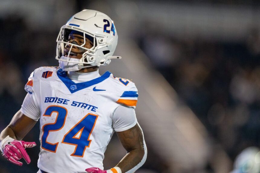 Boise State running back Dylan Riley didn’t enjoy his best night on the road against Nevada in October, rushing 12 times for just 34 yards. Boise State Athletics
