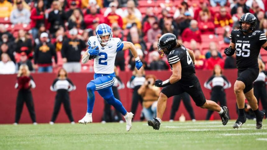 Undefeated BYU — one of only four teams left in the country — checked in at No. 7 as the highest-ranked team from the Big 12 in the College Football Playoff rankings. | KSL.com.