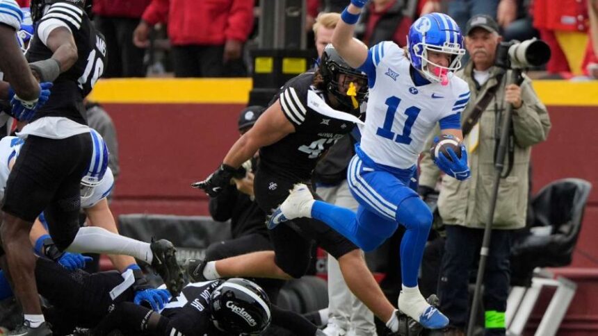 BYU ranks 7th in CFP, faces Texas Tech in crucial Big 12 game. | KSL.com.