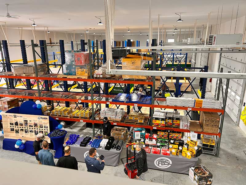Aerial view of the warehouse at Franklin Building Supply in Idaho Falls. | Rett Nelson, EastIdahoNews.com