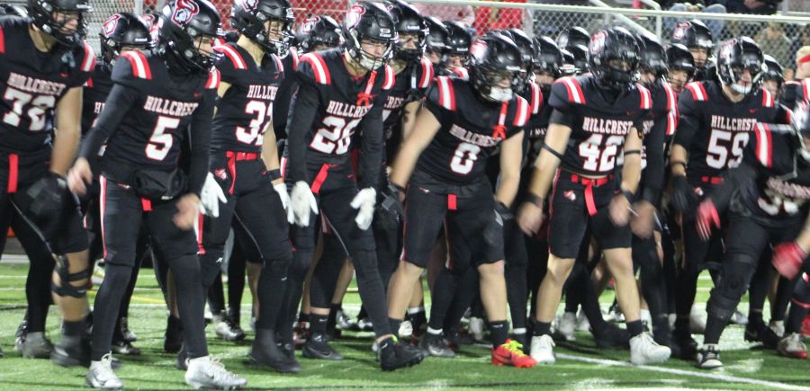 Hillcrest players get ready to take the field prior to Friday's game. | Allan Steele, EastIdahoSports.com.