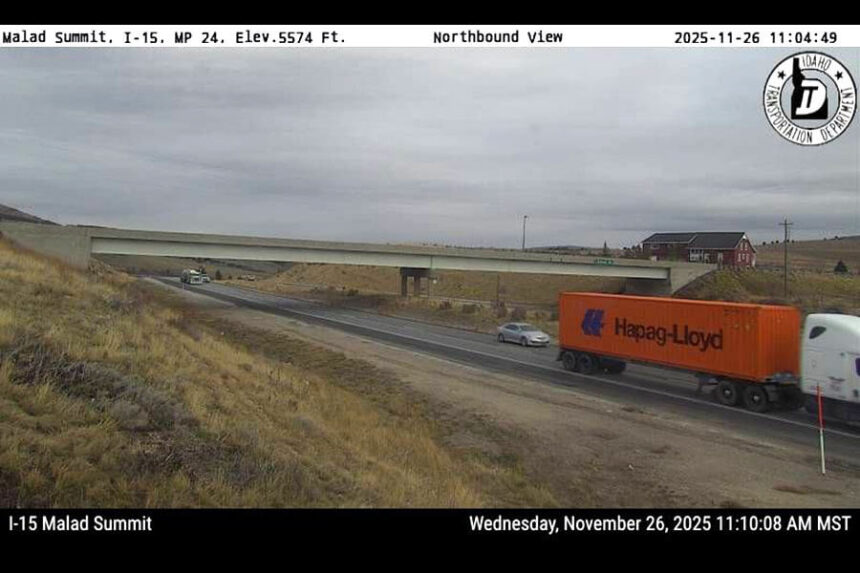 webcam of Malad Summit on morning of Nov. 26, 2025