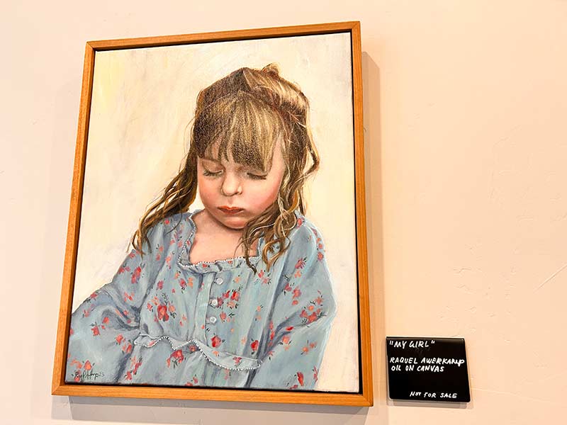 Oil painting by Raquel Awerkamp on display in Durmeier's shop. | Rett Nelson, EastIdahoNews.com
