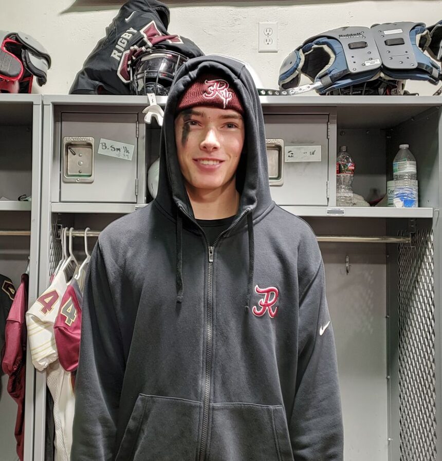 Rigby's Cannon Korth is the Athlete of the Week after helping the Trojans advance to the state championship game. | Allan Steele, EastIdahoSports.com.