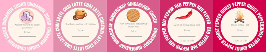 The "spice levels" at Between the Covers bookstore. | Courtesy Between The Covers