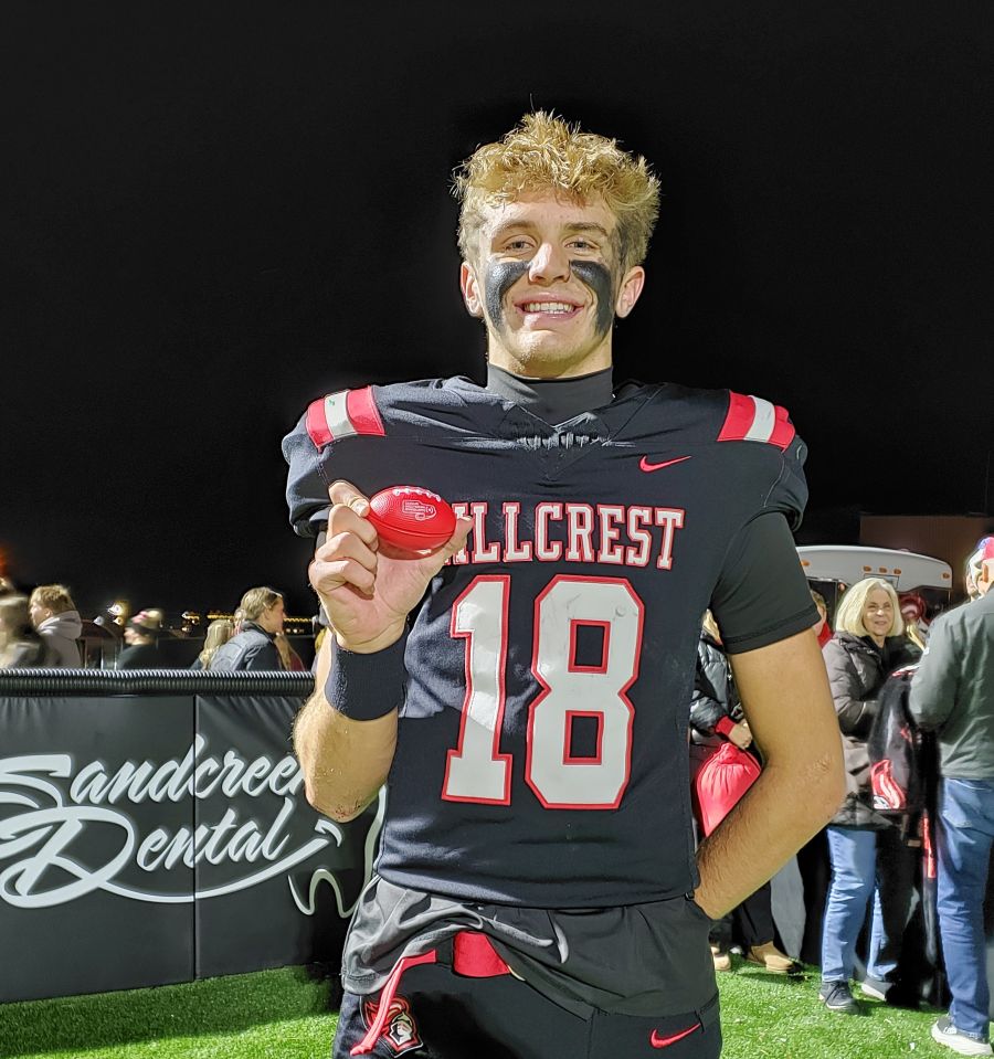 Hillcrest QB Tyson Sweetwood was name East Idaho Sports Player of the Game. | Allan Steele, EastIdahoSports.com.