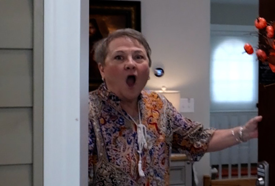 A Secret Santa surprises burn survivor and his devoted wife after years of medical struggles