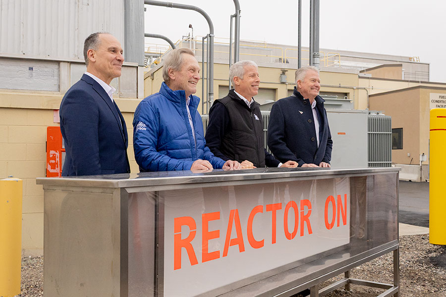 (Far left) Idaho National Laboratory Director John Wagner, U.S. Rep. Mike Simpson, (middle right) U.S. Department of Energy Secretary Chris Wright, (far right) Idaho Governor Brad Little. | Daniel V. Ramirez, EastIdahoNews.com