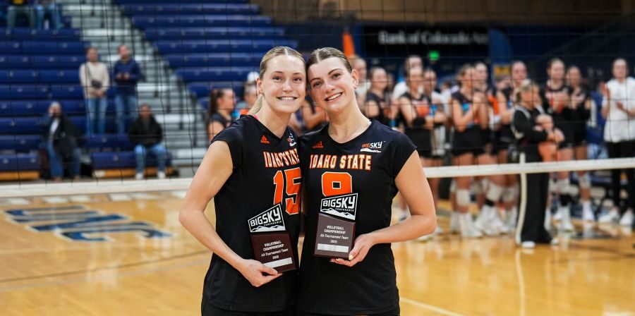 Idaho State volleyball players Marci Bell and Nora Waddoups help lead Bengals to Big Sky finals