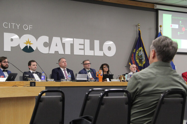 State of the City 2025 Mark Dahlquist watches
