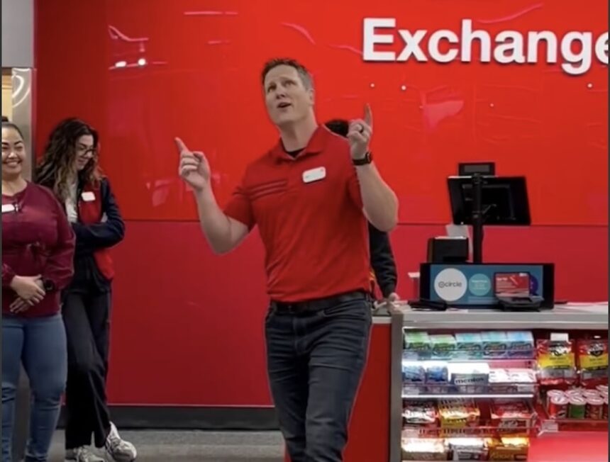 Target manager sings