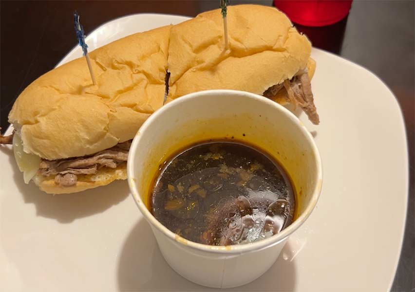 The big dipper is a french dip sandwich with slow-roasted beef and homemade au jus. | Rett Nelson, EastIdahoNews.com