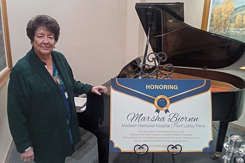 Marsha Bjornn with piano