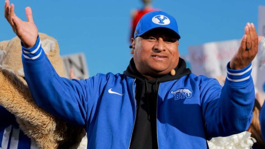 BYU football coach Kalani Sitake may be leaving the program for another job. | KSL.com.