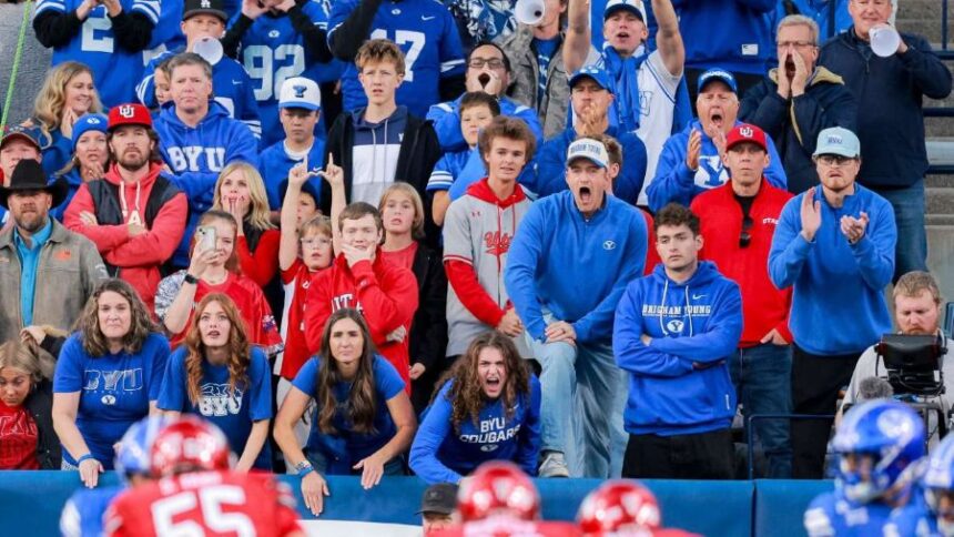 BYU's sports program ranks 57th with a $500 million valuation, up 40%. | Rio Giancarlo, Deseret News.