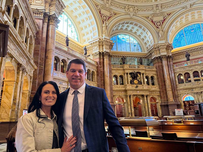 Sen. Kevin Cook and his wife, Cheri, on a recent trip to Washington, D.C. | Courtesy Kevin Cook