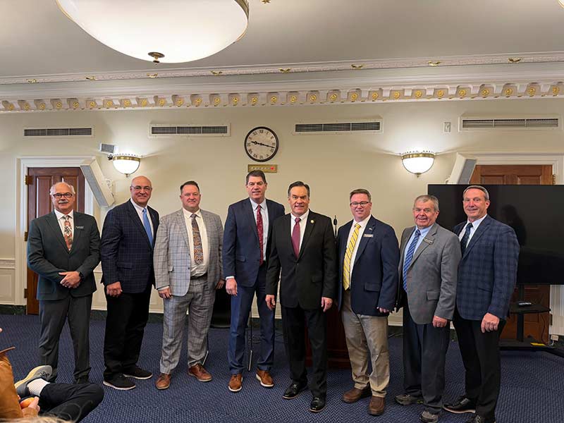 Sen. Kevin Cook, fourth from left, with U.S. Rep. Russ Fulcher and six other local legislators in Washington, D.C. | Courtesy Kevin Cook