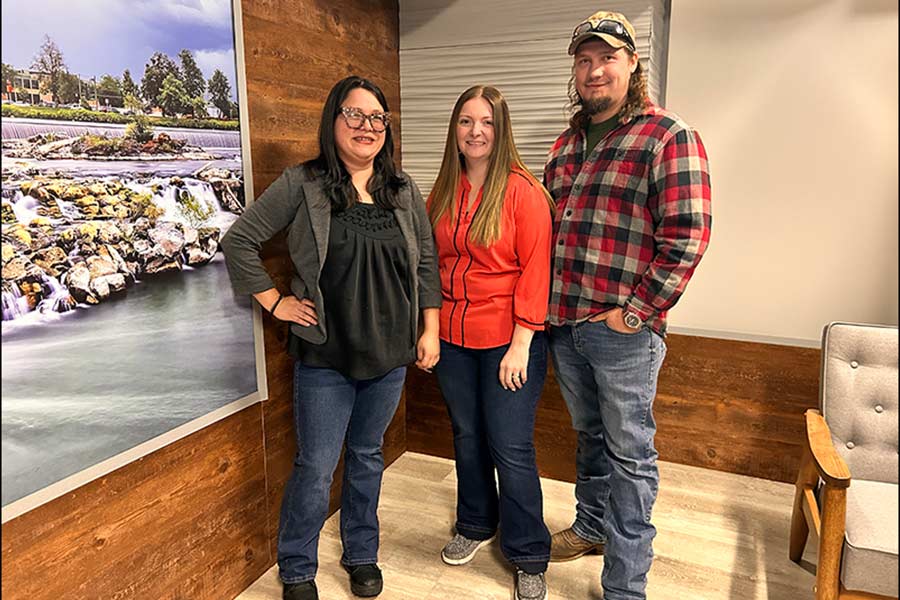 Mely Rodriguez, left, Nicole Marks, center, and Patrick Marks are the owners of Parents Night Out Co. in Idaho Falls. | Rett Nelson, EastIdahoNews.com
