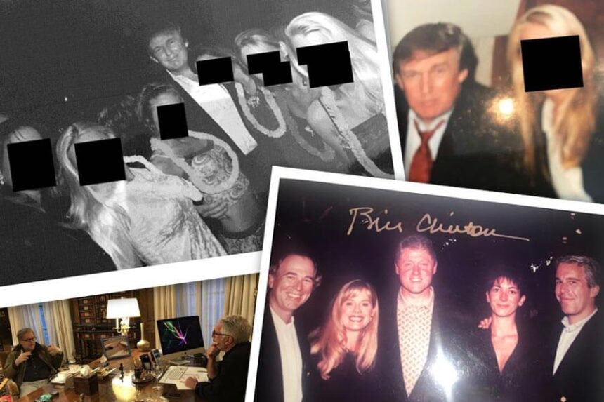 collage of Epstein photos