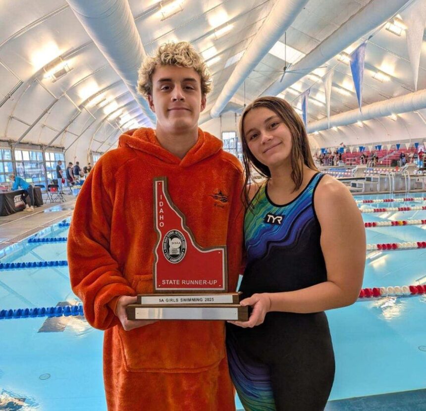 Rangi and Mahealani Grimes helped lead Idaho Falls to team trophies at the state championships. | Courtesy photo.