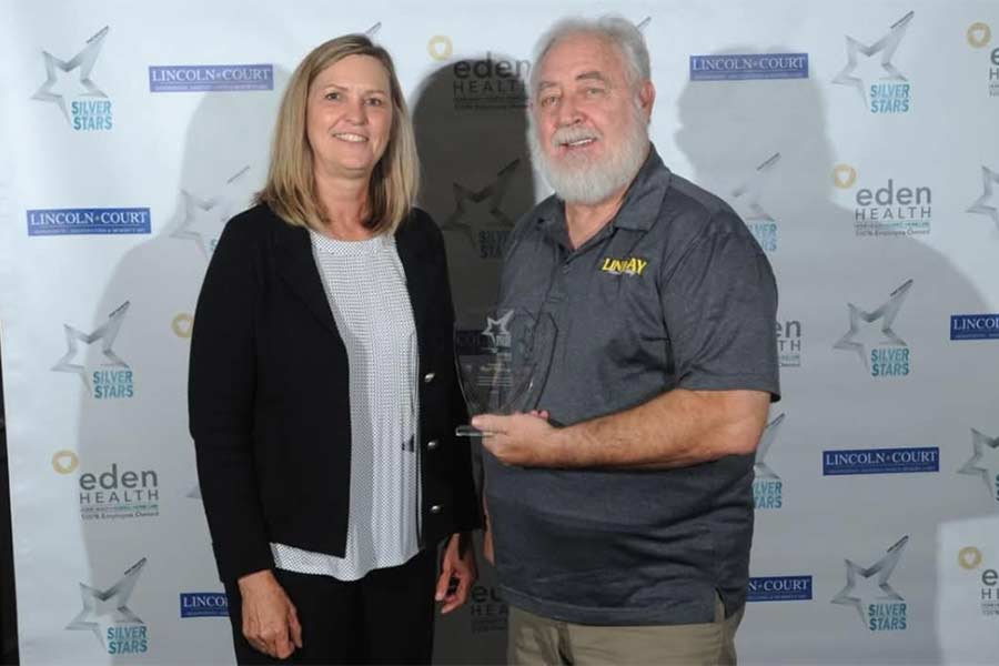 Recent photo of Brad Pickering, right, with his wife, JoAnn | Courtesy Zach Pickering