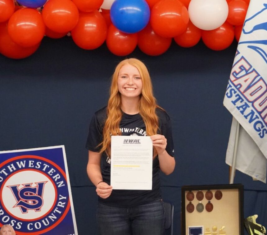 Leadore runner Azelynn Jones recently signed to run cross country and track for Southwestern Oregon Community College in Coos Bay, Oregon. | Courtesy photo.