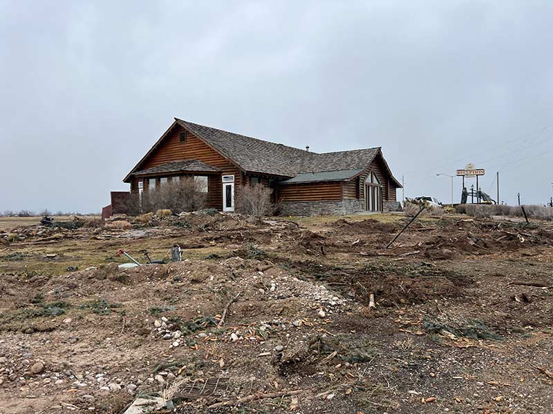 Last remnant of Loft 745 in Rigby before the final demolition over the weekend. | Courtesy Josh Foster