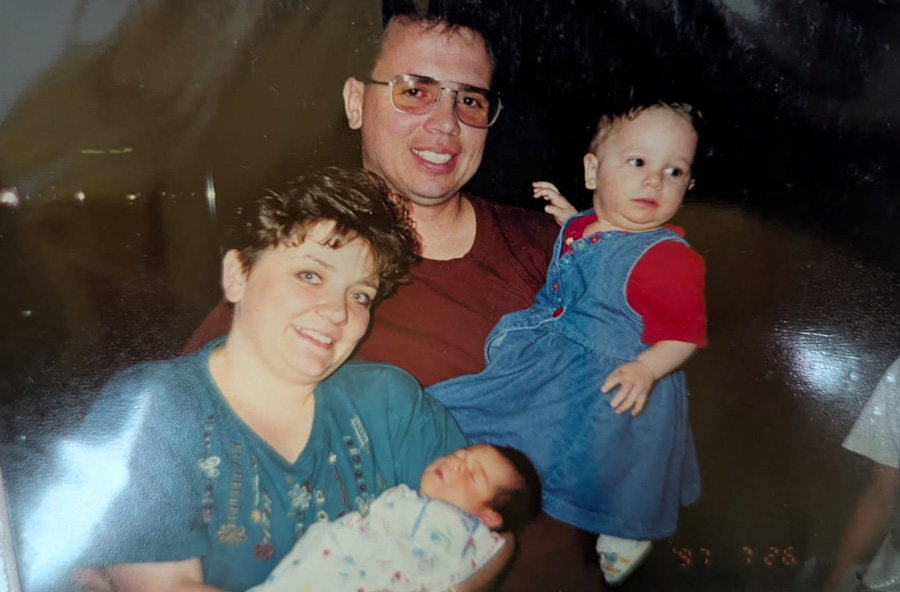 McKenna Christensen and her adoptive family in Moldova. | Courtesy of McKenna Christensen