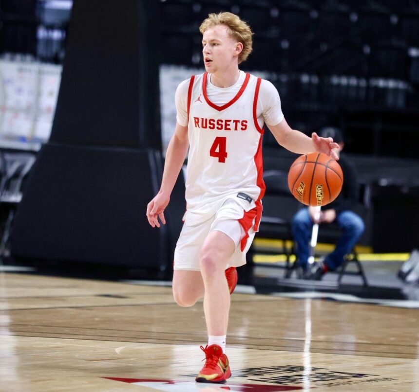 Shelley's Landen Smith led the Russets in scoring in Saturday's win over Century. | Kyle Riley, EastIdahoSports.com.