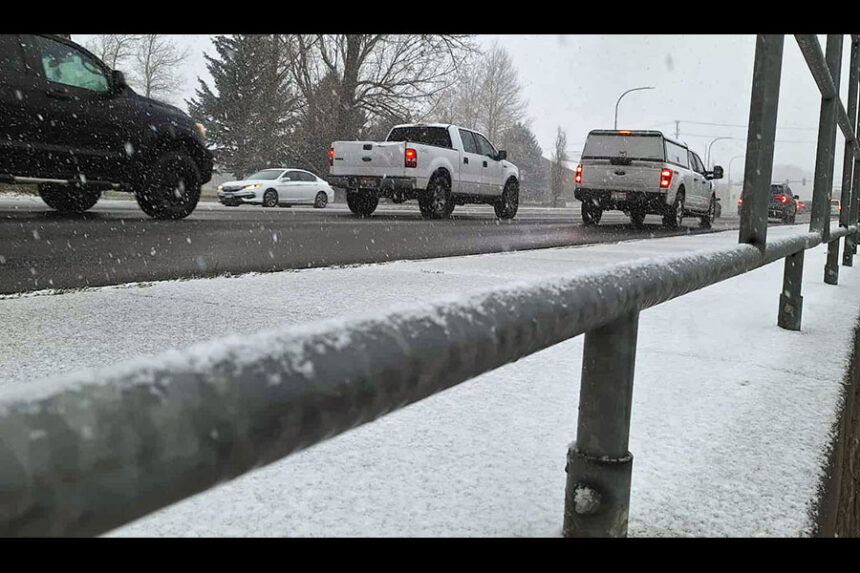 The first snow of the 2025 season. | Jesse Vosika, EastIdahoNews.com